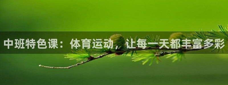 k1体育app下载：中班特色课：体育运动，让每一天都丰富多彩